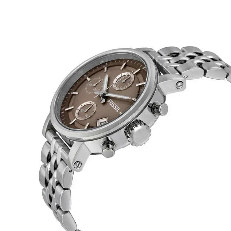 Fossil Boyfriend Chronograph Brown Dial Ladies Watch- ES3747